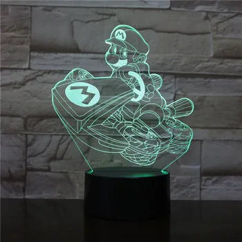 3D Lamp visual Super Mario Bros Luigi Mario Color Changing Battery Powered Atmosphere Visual Light Effect Led Night Light Lamp
3D Lamp visual Super Mario Bros Luigi Mario Color Changing Battery Powered Atmosphere Visual Light Effect Led Night Light Lamp