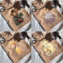 Japanese Style Agatsuma Zenitsu Print Linen Tote Bag Large-capacity Reusable Student Shoulder Bag Casual Women Shopping Bag
Japanese Style Agatsuma Zenitsu Print Linen Tote Bag Large-capacity Reusable Student Shoulder Bag Casual Women Shopping Bag