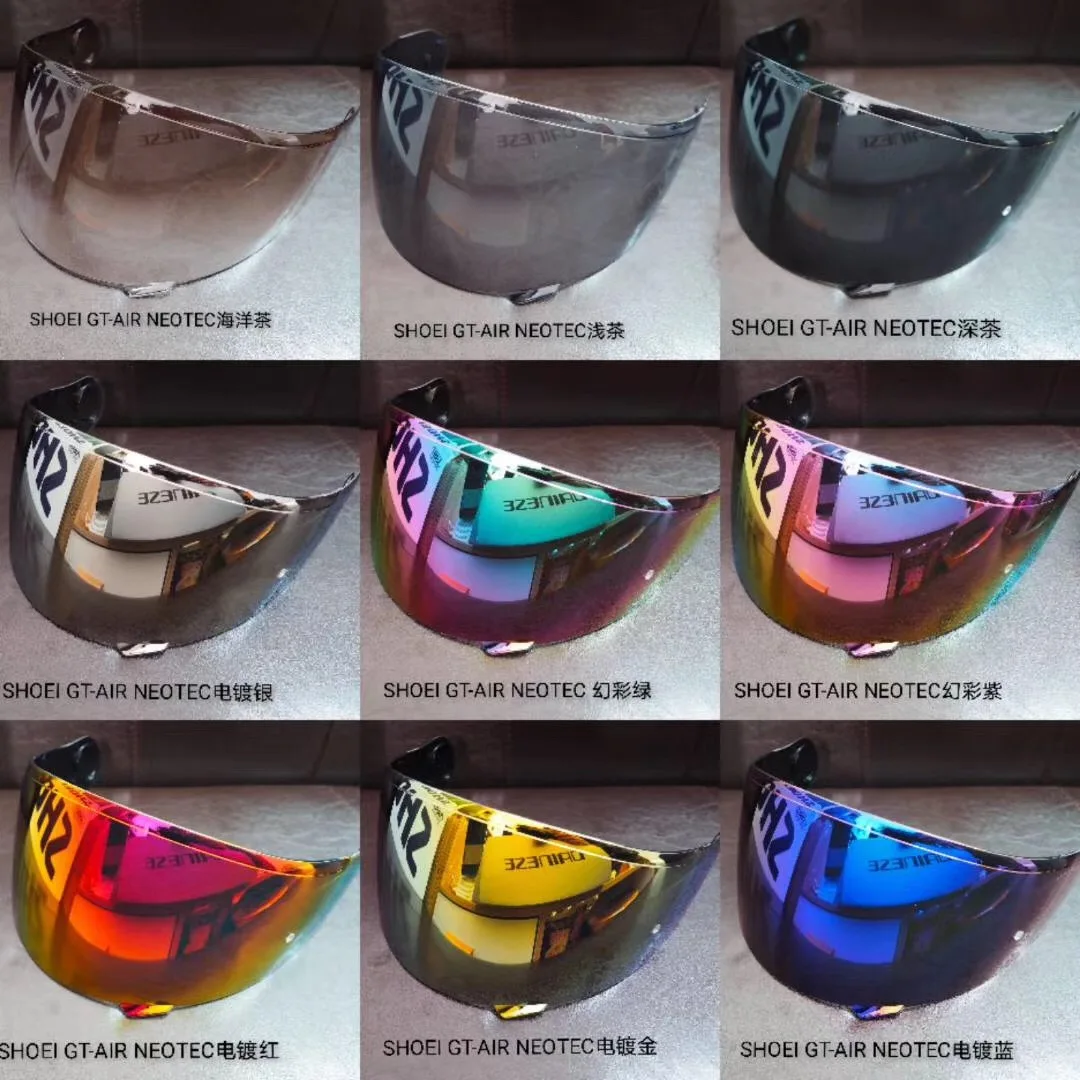 

Motorcycle Full Face Helmet Visor Lens Plating Lens Case for Shoei GT-Air Gt Air2 Neotec CNS-1 CNS1 TC- 5