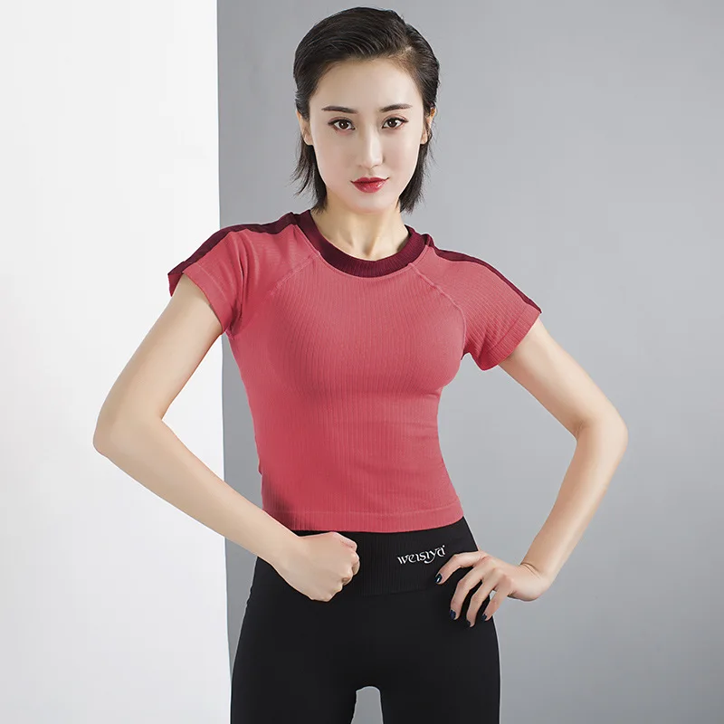 321 Spring And Summer Women's Navel Fitness Short Sleeve Quick-Dry Female Sports T-shirt Running Tight Tops Training Yoga Breath
321 Spring And Summer Women's Navel Fitness Short Sleeve Quick-Dry Female Sports T-shirt Running Tight Tops Training Yoga Breath