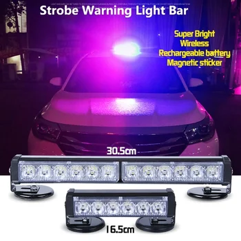 6/12LED Car Truck LED Strobe Light Fireman Police Flashing Emergency Warning lights 12V-24V Wireless Rechargeable battery
6/12LED Car Truck LED Strobe Light Fireman Police Flashing Emergency Warning lights 12V-24V Wireless Rechargeable battery