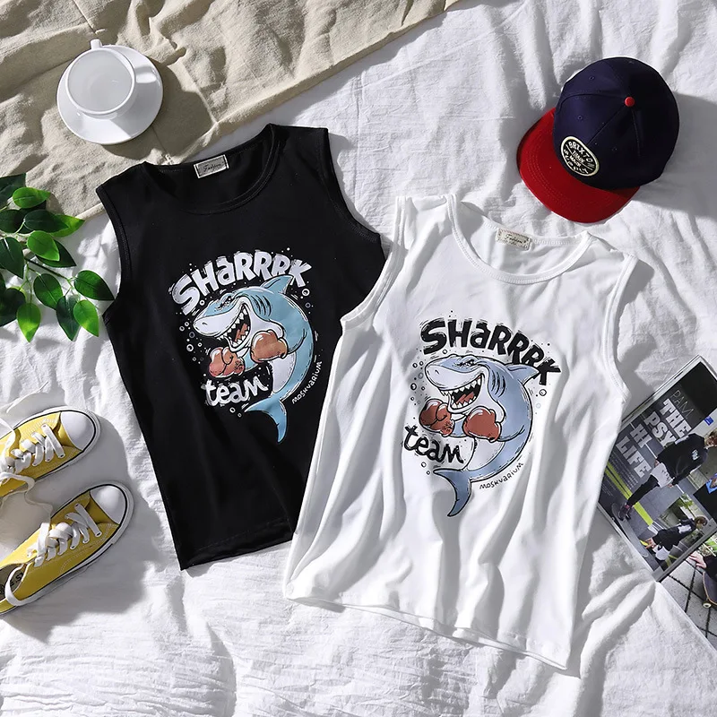 2019 Summer New Style Korean-style Hip Hop Sleeveless Sports Vest Loose-Fit Printed Crew Neck Trend Waistcoat Men And Women T-sh
2019 Summer New Style Korean-style Hip Hop Sleeveless Sports Vest Loose-Fit Printed Crew Neck Trend Waistcoat Men And Women T-sh