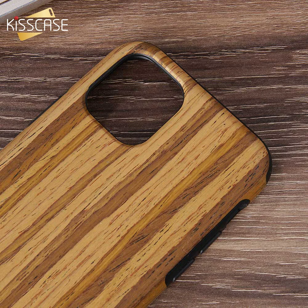 KISSCASE новый силиконовый простой чехол для iPhone 11 Pro Max Чехлы винтажная деревянная