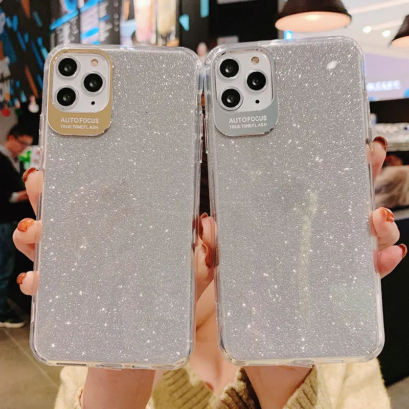 Защитный чехол для телефона блестящий iPhone 11 Pro Max XR XS X 8 7 6 6S Plus|Бамперы| |