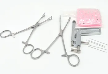 New 1Pc Pro Ear Nose Steel Navel Body Piercing Gun Piercing Tool 98pcs Studs Tool Kit With 2types Pliers and 15pcs needles Set
New 1Pc Pro Ear Nose Steel Navel Body Piercing Gun Piercing Tool 98pcs Studs Tool Kit With 2types Pliers and 15pcs needles Set