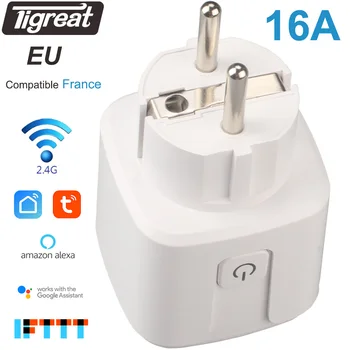 Smart Socket Wifi Plug EU 16A Wireless Power Outlet Tuya Remote Control Timer Alexa Plug Google Home IFTTT Switch Wi-fi Type E
Smart Socket Wifi Plug EU 16A Wireless Power Outlet Tuya Remote Control Timer Alexa Plug Google Home IFTTT Switch Wi-fi Type E