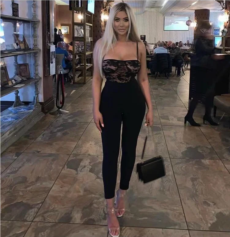 Top Quality Sexy Women Jumpsuit Lace Black Rayon Bandage Jumpsuit Sexy Wear
Top Quality Sexy Women Jumpsuit Lace Black Rayon Bandage Jumpsuit Sexy Wear