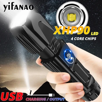 Ultra Powerful XHP90 LED Flashlight Xlamp XHP70.2 Tactical Flash Light XHP50 USB Zoom Torch Hunting Use 26650 Safety Hammer
Ultra Powerful XHP90 LED Flashlight Xlamp XHP70.2 Tactical Flash Light XHP50 USB Zoom Torch Hunting Use 26650 Safety Hammer