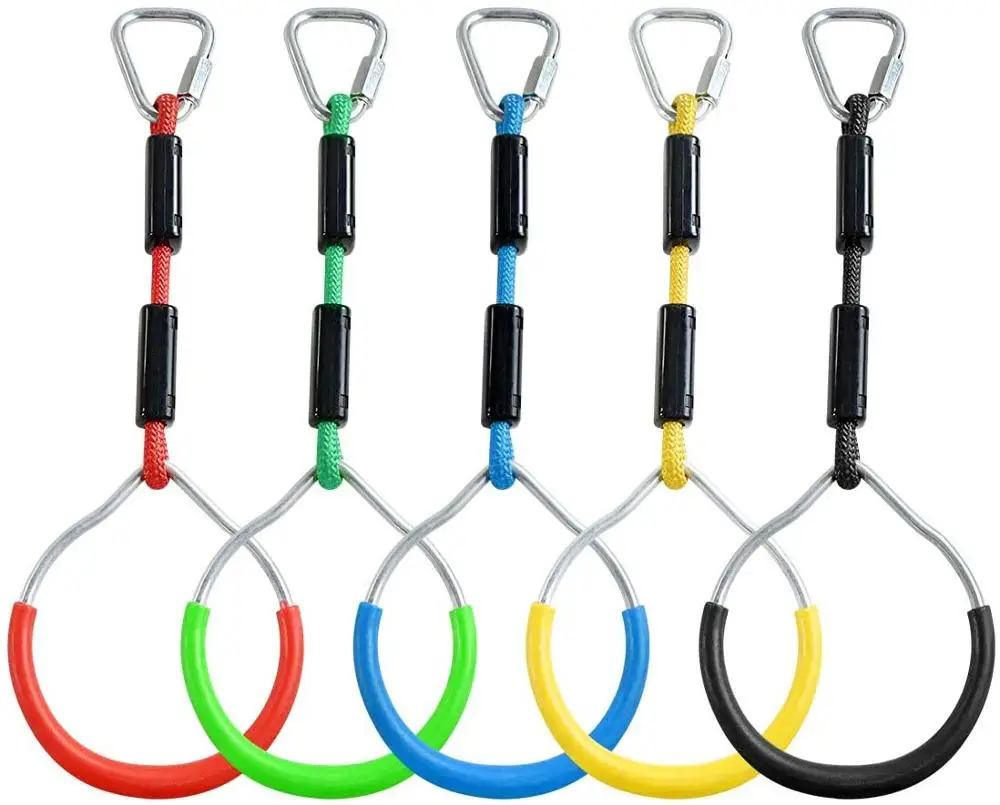 ZNCMRR Swing Gymnastic Bar Rings, Playground Equipment for Ninja Line, Monkey Ring, Climbing Ring, Obstacle Ring, 5 Pack
ZNCMRR Swing Gymnastic Bar Rings, Playground Equipment for Ninja Line, Monkey Ring, Climbing Ring, Obstacle Ring, 5 Pack