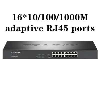 

TP-LINK 16*10/100/1000Mbps RJ45 ports Full Gigabit Ethernet Switch 16GE TL-SG1016T Auto MDI/MDIX VLAN rack 8K MAC Plug and play