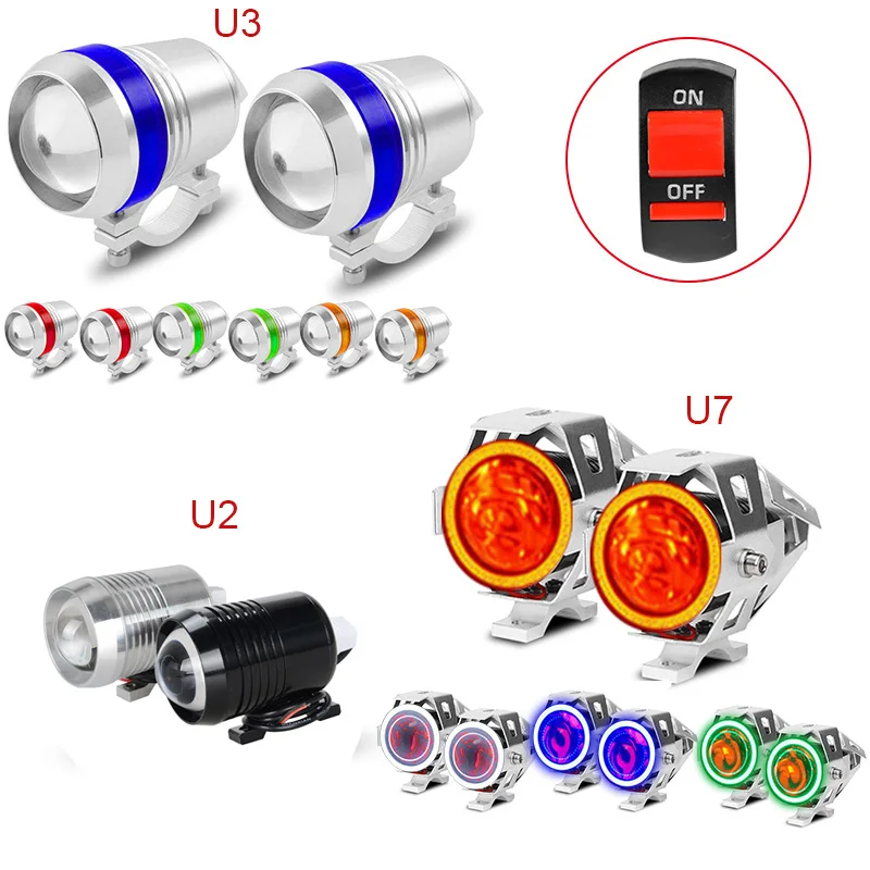 2pcs Motorcycle Headlight U2 U3 U7 LED auxiliary lamp Driving Fog Decorative Lamp 12V DRL spot head lights Motorbike spotlight
2pcs Motorcycle Headlight U2 U3 U7 LED auxiliary lamp Driving Fog Decorative Lamp 12V DRL spot head lights Motorbike spotlight