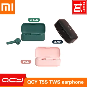 QCY T5S Bluetooth Headset, Low Latency Earphone/Game Mode Window/Power Display/Touch/Ear Detection / 35 Hours for iOS/Android
QCY T5S Bluetooth Headset, Low Latency Earphone/Game Mode Window/Power Display/Touch/Ear Detection / 35 Hours for iOS/Android