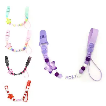 Personalized Name Handmade Silicone Pacifier Chains Safe Teething Chain Baby Teether Eco-friendly Pacifier Clips Holder Chain
Personalized Name Handmade Silicone Pacifier Chains Safe Teething Chain Baby Teether Eco-friendly Pacifier Clips Holder Chain