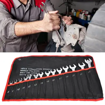 14pcs 8-24mm Combination Wrench Set Ratchet Socket Spanner Nut Driver Repair Tool Kit tools set
14pcs 8-24mm Combination Wrench Set Ratchet Socket Spanner Nut Driver Repair Tool Kit tools set