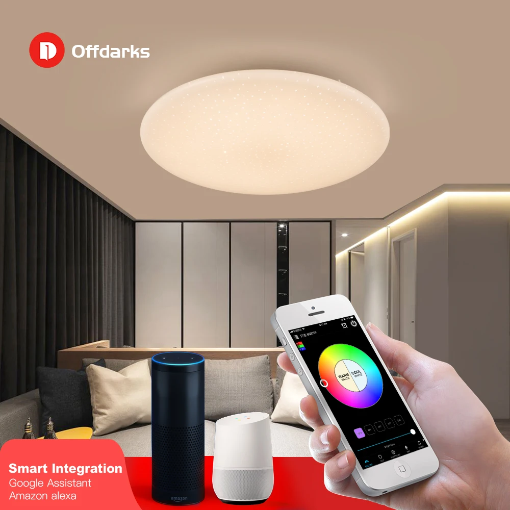 Smart LED Ceiling Light WiFi / APP Smart Remote Control 60W / 72W, Bedroom Kitchen Living Room Ceiling lamp RGB Dimming
Smart LED Ceiling Light WiFi / APP Smart Remote Control 60W / 72W, Bedroom Kitchen Living Room Ceiling lamp RGB Dimming