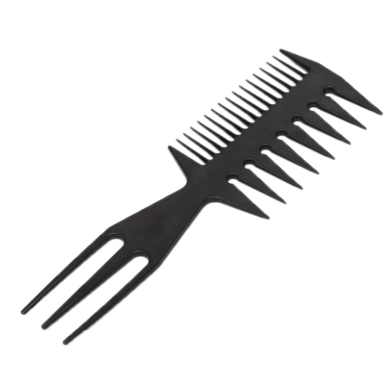 Description Picture 2 of itemProfessional Fish Bone Shape Hair Brush Double Side Tooth Combs Man Hair Styling Tool Barber Hair Dyeing Cutting Coloring Brush
