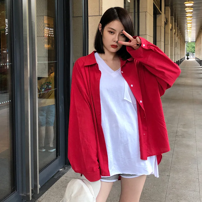 Fashion single-breasted women blouses summer new style retro candy color shirt women long-sleeved sunscreen shirt
Fashion single-breasted women blouses summer new style retro candy color shirt women long-sleeved sunscreen shirt