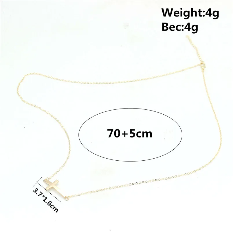 Bijoux de corps longs pour femmes, collier de lien de taille de bikini de mode simple, croix de ChimSexy, accessoires féminins, nouveau, 2020 3