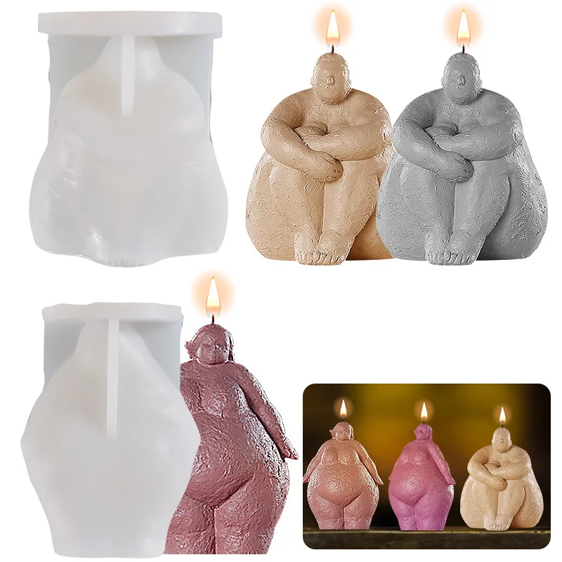 DIY Body Candle Silicone Mold Handmade Resin Casting Fat Female Thinker Mould Home Decoration Art Molds
DIY Body Candle Silicone Mold Handmade Resin Casting Fat Female Thinker Mould Home Decoration Art Molds