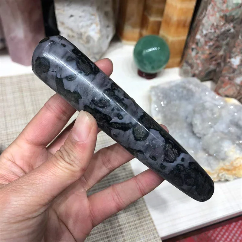 Natural Stones Gabbro Massage Wand Quartz Crystal Healing Polished Gemstones Reiki Feng Shui Home Decoration
Natural Stones Gabbro Massage Wand Quartz Crystal Healing Polished Gemstones Reiki Feng Shui Home Decoration