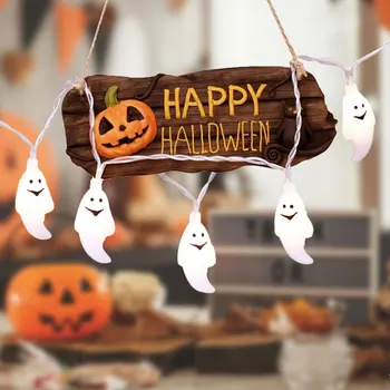 1PC LED Halloween Ghost String Lights Battery-Powered 20 40LED For Holiday Halloween Home Decoration Party Light Lamp 3M/6M
1PC LED Halloween Ghost String Lights Battery-Powered 20 40LED For Holiday Halloween Home Decoration Party Light Lamp 3M/6M