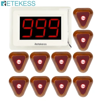 Wireless Restaurant Waiter Calling System 10pcs Call Button + 1 Receiver Host Display with Voice Reporting Restaurant Equipment
Wireless Restaurant Waiter Calling System 10pcs Call Button + 1 Receiver Host Display with Voice Reporting Restaurant Equipment