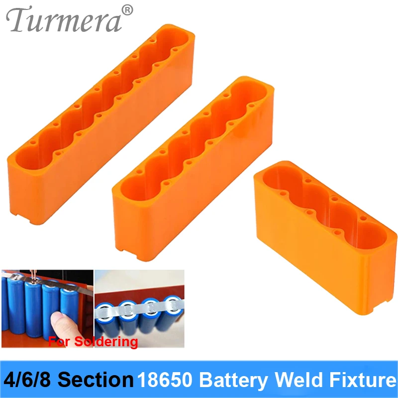 Turmera 18650 Батарея сварочная арматура Пластик держатель 4 6 8 секций для Diy батареи пакеты пайки Применение в Отвертка сверла 
Turmera 18650 Батарея сварочная арматура Пластик держатель 4 6 8 секций для Diy батареи пакеты пайки Применение в Отвертка сверла