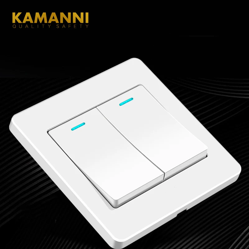 KAMANNI wall switch 1/2/3/4 combination button LED light lighting switch on / off wall switch button switch plastic panel
KAMANNI wall switch 1/2/3/4 combination button LED light lighting switch on / off wall switch button switch plastic panel