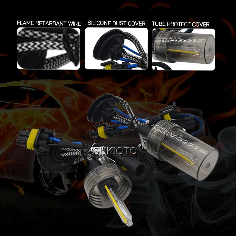 SUKIOTO Super Fast Bright 55W H7 Xenon HID Kit H1 H11 9005 HB3 9006 D2H 9012 5500K Ignition Block Slim Ballast Auto Headlight (12)