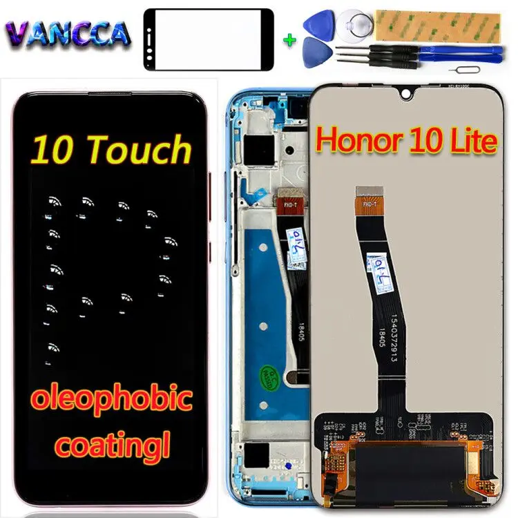 Vancca LCD Display For Huawei Honor 10 Lite Touch Screen Oleophobic coating Digitizer Assembly 10 Touchs Frame Glass film Tools
Vancca LCD Display For Huawei Honor 10 Lite Touch Screen Oleophobic coating Digitizer Assembly 10 Touchs Frame Glass film Tools