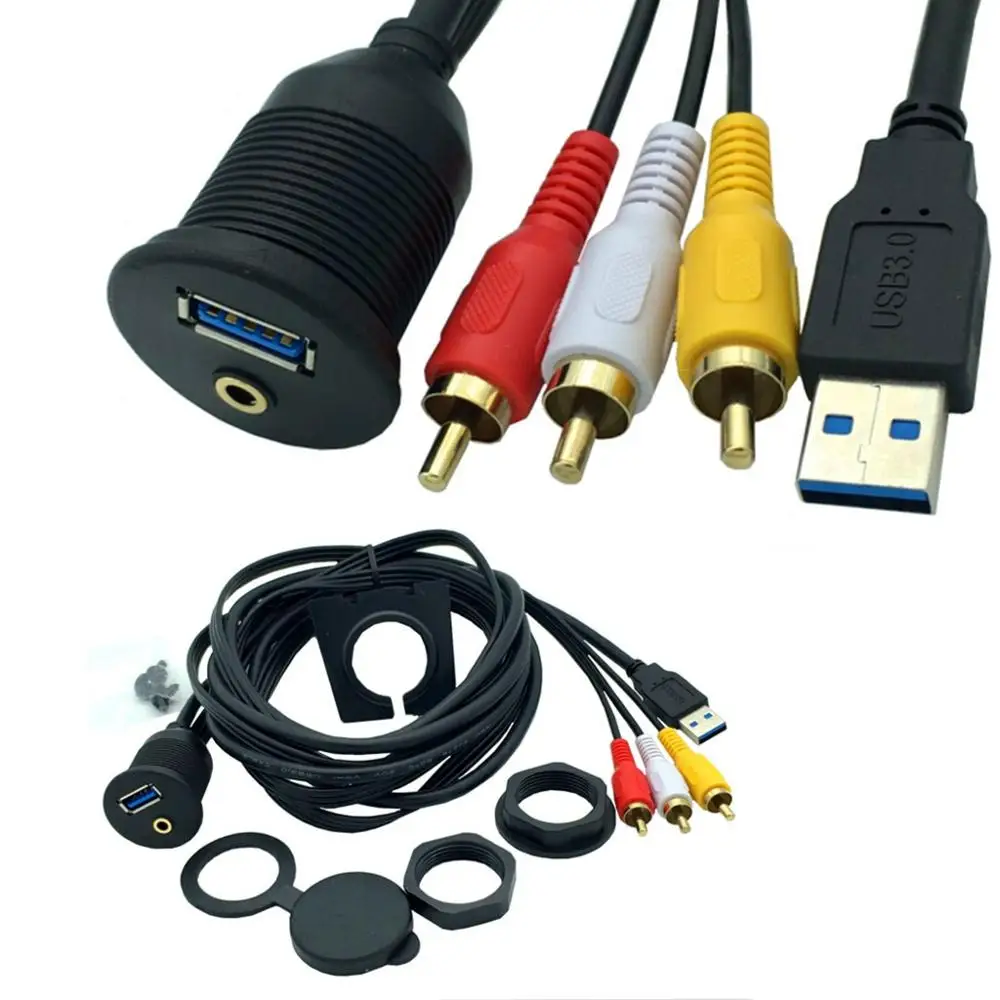 USB 3.0Extension Cable Audio&Video Car and motorcycle dashboard cable with bracket USB audio waterproof cable USB3.0 audio cable
USB 3.0Extension Cable Audio&Video Car and motorcycle dashboard cable with bracket USB audio waterproof cable USB3.0 audio cable