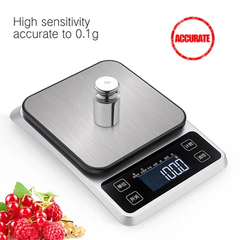 LCD Digital Electronic Kitchen Scale 3kg 0.1g Kitchen Baking Weight Balance USB Scale Food Scale Balance Cooking Measure Tool HH
LCD Digital Electronic Kitchen Scale 3kg 0.1g Kitchen Baking Weight Balance USB Scale Food Scale Balance Cooking Measure Tool HH