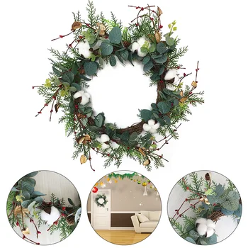 Natural Jungle Party Berry Decoration Wreath Christmas Decoration Home Door Hanging Decor Cotton Dried Artificial Flower Wreath
Natural Jungle Party Berry Decoration Wreath Christmas Decoration Home Door Hanging Decor Cotton Dried Artificial Flower Wreath
