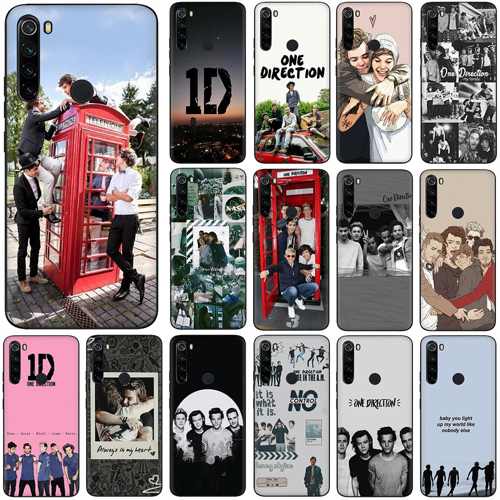 One direction Silicone Phone Case for Xiaomi Redmi Note 5 6 7 8 9 Pro Max 8T 9S BacK Cover | Мобильные телефоны и