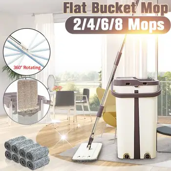 Magic Mops Cleaning Mops Free Hand Mop With Bucket Floors Squeeze Flat Mop With Water Home Kitchen Floor Cleaner With 10PCS Mops
Magic Mops Cleaning Mops Free Hand Mop With Bucket Floors Squeeze Flat Mop With Water Home Kitchen Floor Cleaner With 10PCS Mops