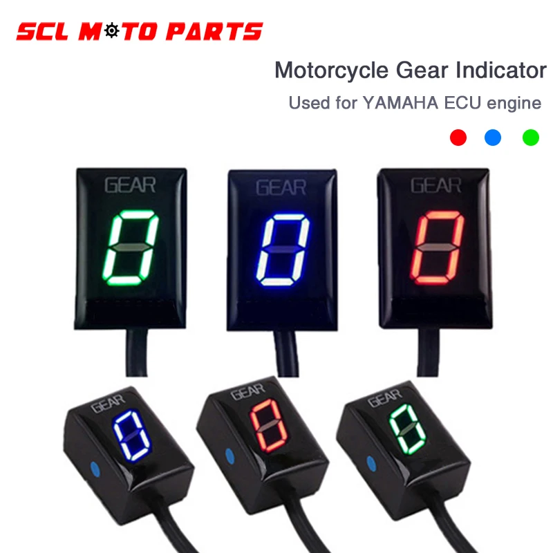 ALconstar-Gear Indicator Display 1-6 Level For Yamaha FZ6 FZS 600 1000 MT-03 YZF R6 R1 TDM 850 900 WR250X XJ6N XJR1300 XV1900 | Автомобили