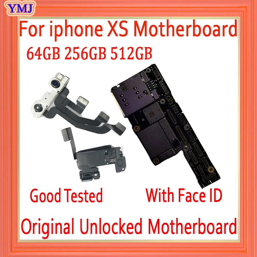 Original unlocked for iphone Xs Motherboard without / with FACE ID for iphone Xs Logic Boards with IOS all function,Good working
Original unlocked for iphone Xs Motherboard without / with FACE ID for iphone Xs Logic Boards with IOS all function,Good working