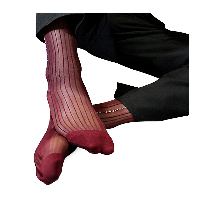 Nylon Silk Socks TNT Men Formal Silk Socks Dress Suit Slip Sheer Gay Sexy Socks Wine Red Color 1 Pairs Male Brand Socks
Nylon Silk Socks TNT Men Formal Silk Socks Dress Suit Slip Sheer Gay Sexy Socks Wine Red Color 1 Pairs Male Brand Socks