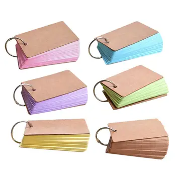 6pcs Kraft Paper Binder Ring Easy Flip Flash Cards Memo Scratch Notes Pads Note Pads For School Office Staionery Supplies
6pcs Kraft Paper Binder Ring Easy Flip Flash Cards Memo Scratch Notes Pads Note Pads For School Office Staionery Supplies