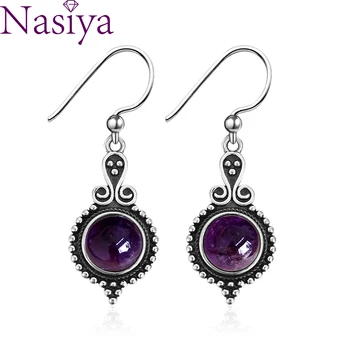 Vintage Female Amethyst Drop Earrings Fashion 925 Silver Earrings Dangle Earrings for Women Anniversary Party Gift
Vintage Female Amethyst Drop Earrings Fashion 925 Silver Earrings Dangle Earrings for Women Anniversary Party Gift
