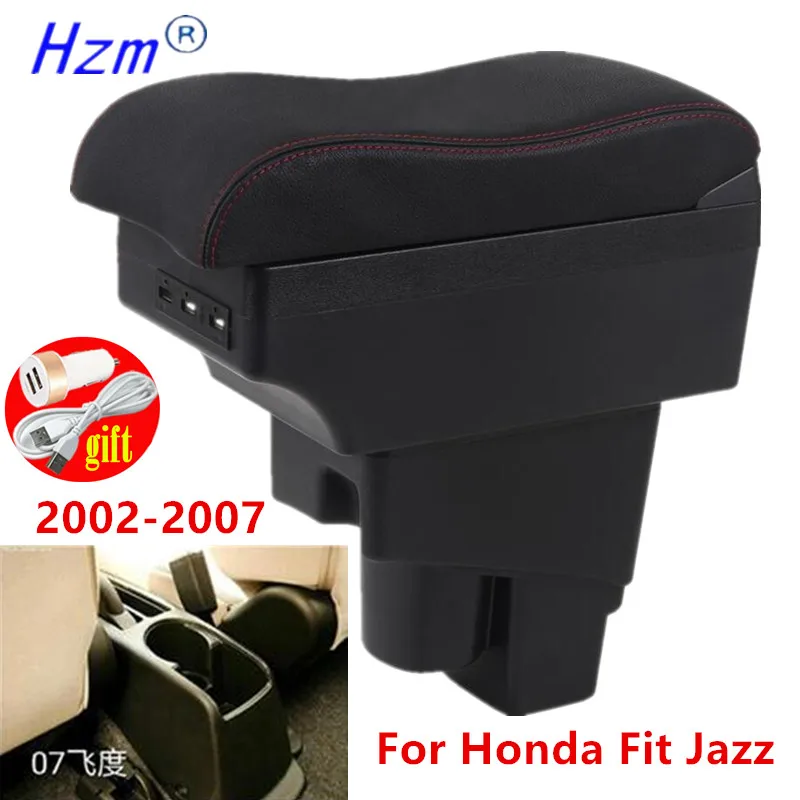 Подлокотник для Honda Jazz подлокотник Fit 1 автомобильный 2002-2007 ящик хранения