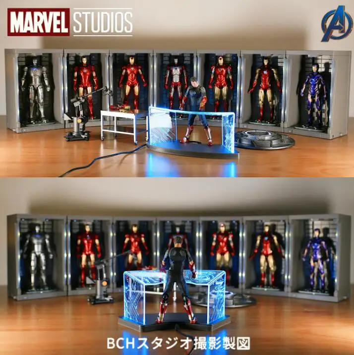Игрушки ZD подлинные Marvel Мстители Железный человек Mk2 Mk3 Mk4 Mk5 Mk6 MK7 гараж со