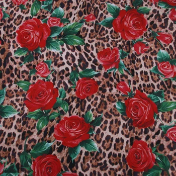 Fashion Leopard With Rose Elastic Digital Printed Fabric For Sewing Ladies Skirt Dress DIY Clothing Materials Needlework Telas
Fashion Leopard With Rose Elastic Digital Printed Fabric For Sewing Ladies Skirt Dress DIY Clothing Materials Needlework Telas