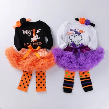 4 Pieces/Set Halloween New Born Baby Girls Romper Infant Outfits Girls Suit skirt Princess Toddler Baby Clothes Halloween Gifts
4 Pieces/Set Halloween New Born Baby Girls Romper Infant Outfits Girls Suit skirt Princess Toddler Baby Clothes Halloween Gifts