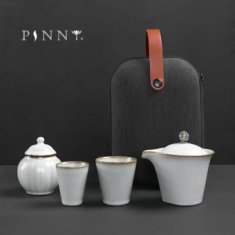 PINNY Travel Tea Set Ceramic Kung Fu Tea Sets Include One Pot Two Cups Tea Ceremony High Quality Portable Tea Service With Bag
PINNY Travel Tea Set Ceramic Kung Fu Tea Sets Include One Pot Two Cups Tea Ceremony High Quality Portable Tea Service With Bag