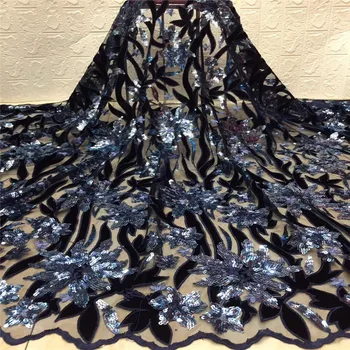 Hot Sale Velvet Lace Fabric 2020 lake blue High Quality African Lace Fabric with Sequins French Lace Fabric for Evening Dress
Hot Sale Velvet Lace Fabric 2020 lake blue High Quality African Lace Fabric with Sequins French Lace Fabric for Evening Dress