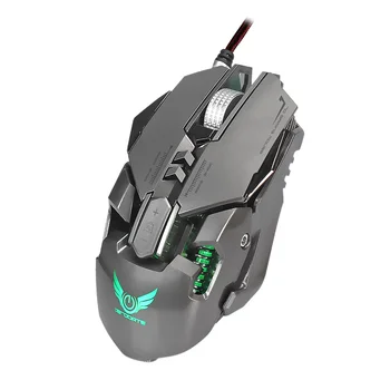 

ZERODATE X300GY USB Wired Competitive Gaming Mouse Mechanical Game Mice Adjustable Programmable Buttons LED Lighting Effect