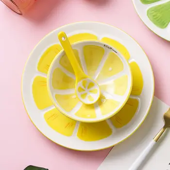 Creative Hand-painted Tableware Ceramic Dessert Watermelon Fruit Bowl Cute Cartoon Cup Bowl Set Home Salad Rice Bowl Ceramic 
Creative Hand-painted Tableware Ceramic Dessert Watermelon Fruit Bowl Cute Cartoon Cup Bowl Set Home Salad Rice Bowl Ceramic