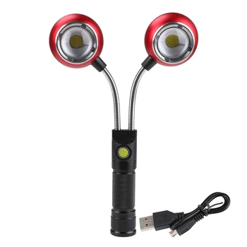 New Work Light Flexible Bendable Double Head COB LED net Work Light USB Torch Lamp Rechargeable Light
New Work Light Flexible Bendable Double Head COB LED net Work Light USB Torch Lamp Rechargeable Light