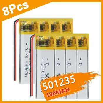3/4/8Pcs Rechargeable 3.7V 180mAh 501235 Lithium Li Ion Lipo Li-polymer Polymer Batteries 501235 180mAh Earphone MP3 Cells 
3/4/8Pcs Rechargeable 3.7V 180mAh 501235 Lithium Li Ion Lipo Li-polymer Polymer Batteries 501235 180mAh Earphone MP3 Cells
